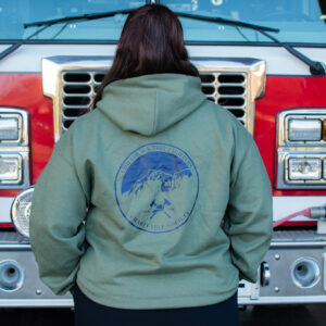 Army Green Pull Over Hoodie - Image 2