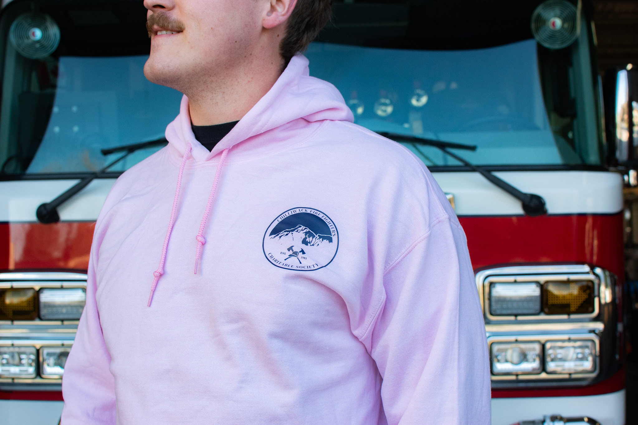 Pink Pull Over Hoodie - Image 3